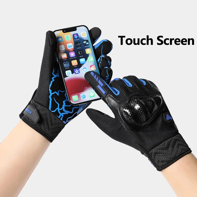 Men's Motorcycle Gloves for Electric Scooter Motocross Wear Resistant Touchscreen Compatible Cycling Gloves with Fall Prevention