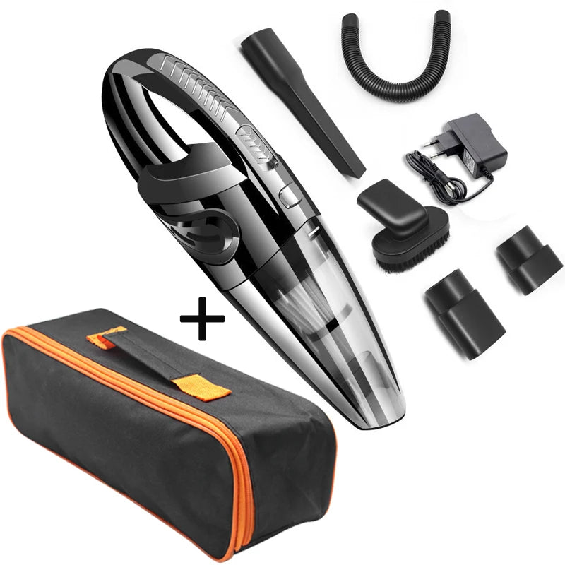 Aspiradora Inalámbrica Potente: Succión Ciclónica para Hogar, Coche y Pelo de Mascotas.