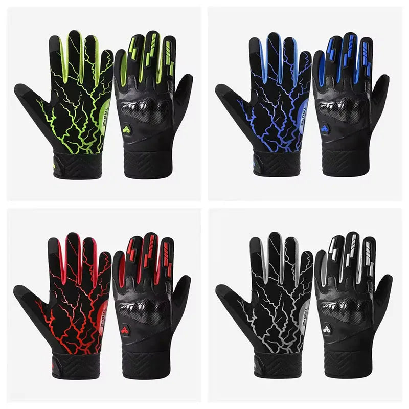 Men's Motorcycle Gloves for Electric Scooter Motocross Wear Resistant Touchscreen Compatible Cycling Gloves with Fall Prevention